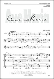 Ave Maria SSAA choral sheet music cover Thumbnail